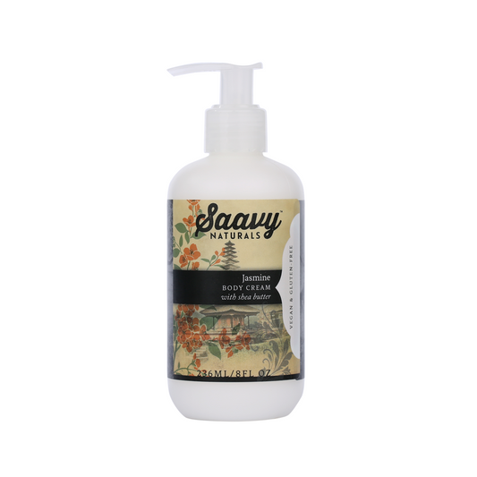 Saavy Classic Jasmine Natural and Organic Body Cream 8oz