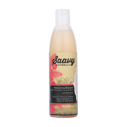 Natural and Organic Moisturizing Shampoo - Tahitian Vanilla & Kukui